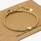 Armband gedraaid met hartje goudkleurig