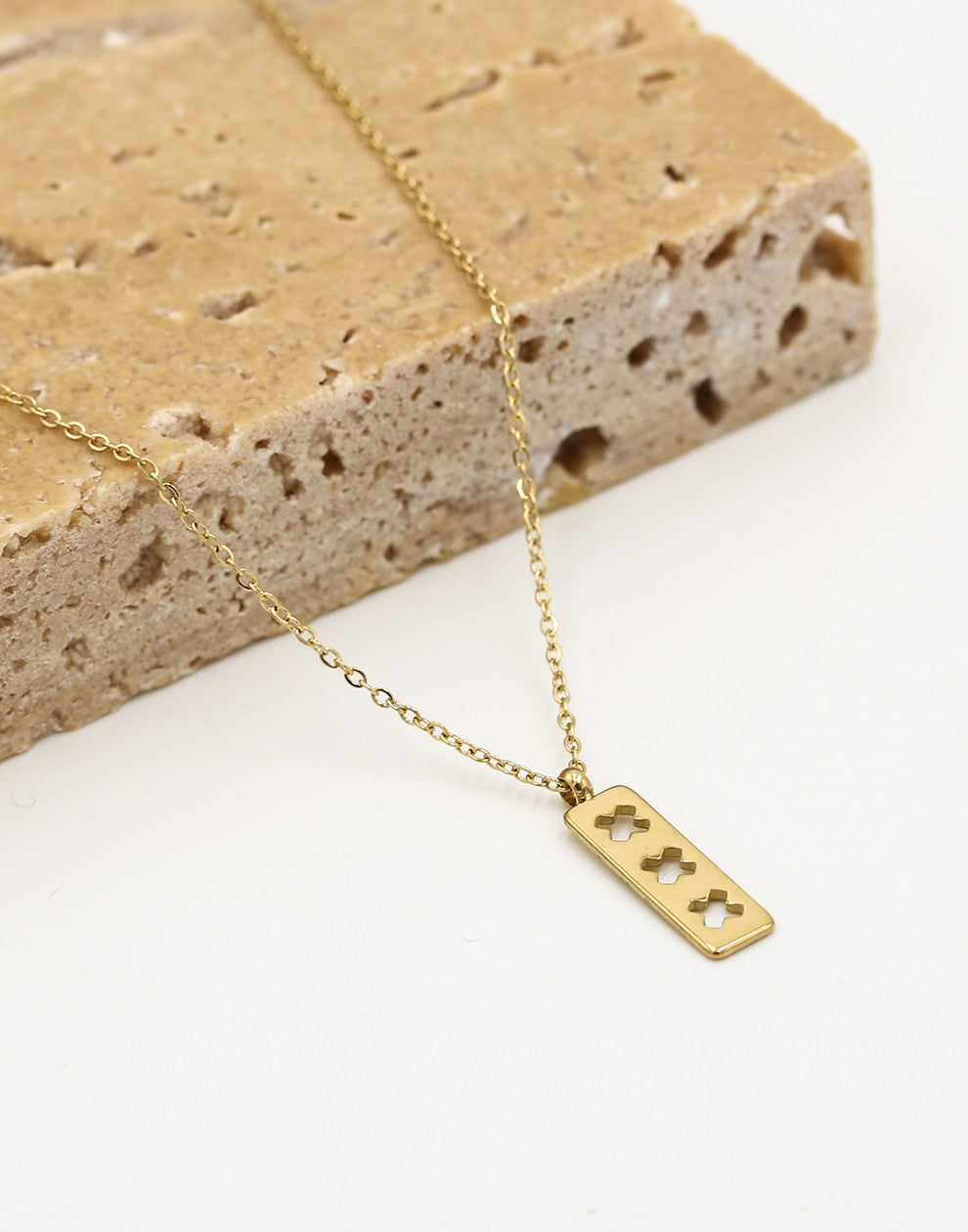 Necklace Amsterdam crosses gold-colored