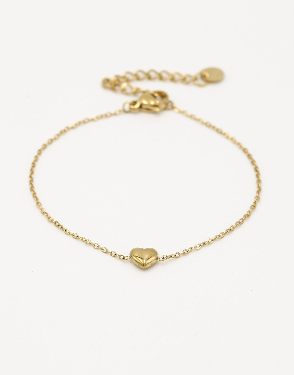 Armband hartje goudkleurig