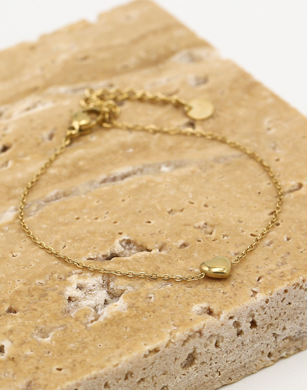 Armband hartje goudkleurig