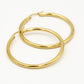 Oorringen hoops goudkleurig 40mm