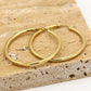 Oorringen hoops goudkleurig 40mm