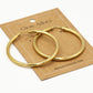 Oorringen hoops goudkleurig 40mm
