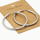 Oorringen hoops zilverkleurig 40mm