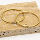 Oorringen hoops goudkleurig 50mm