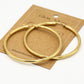 Oorringen hoops goudkleurig 50mm