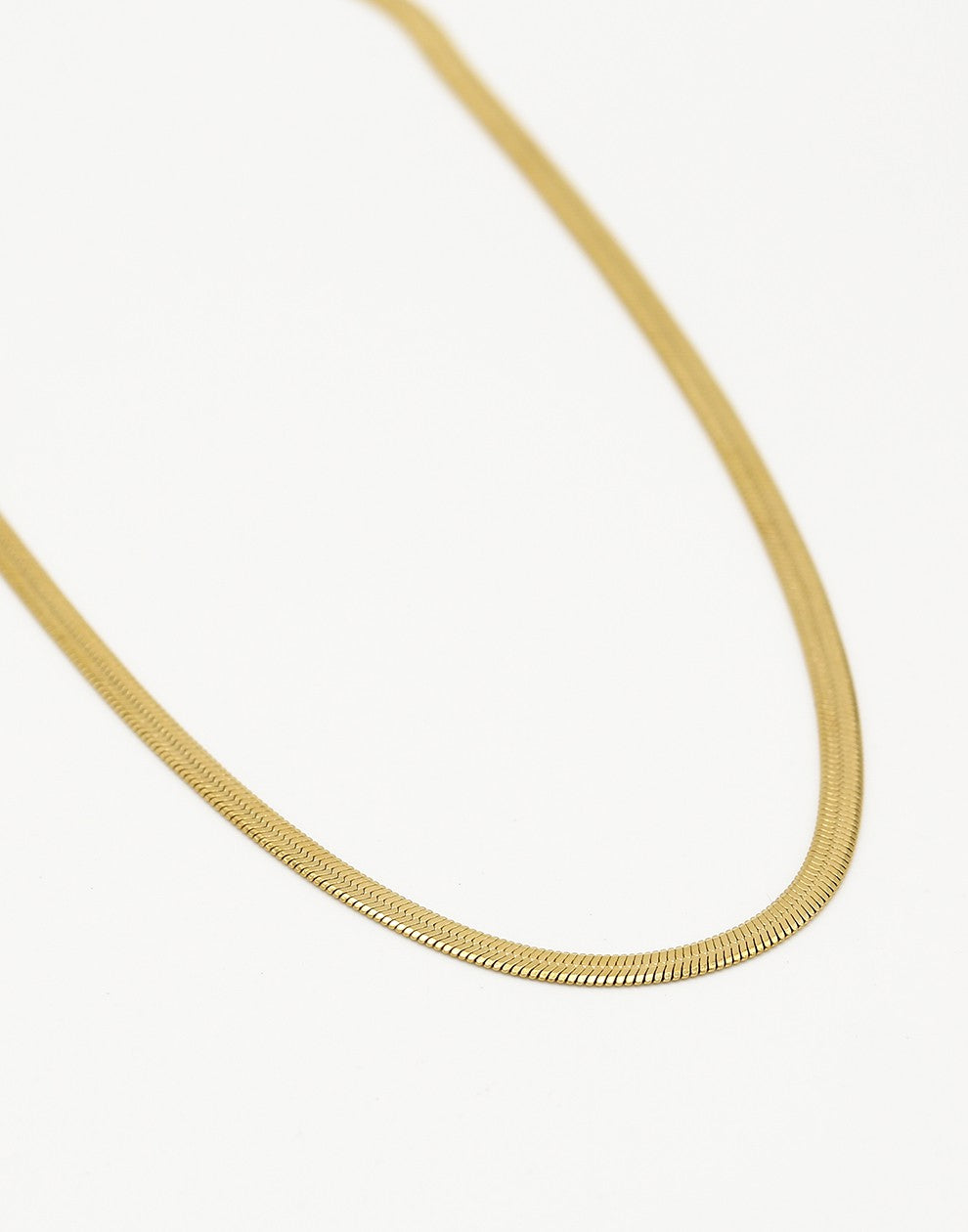 Schakelketting plat goudkleurig 45cm
