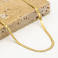 Schakelketting plat goudkleurig 45cm