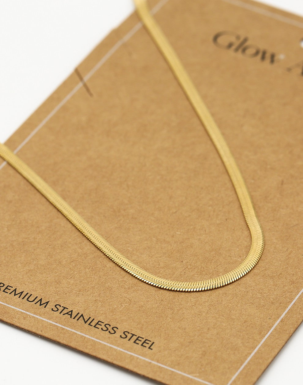 Schakelketting plat goudkleurig 45cm