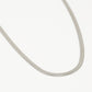 Schakelketting plat zilverkleurig 45cm