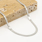 Schakelketting plat zilverkleurig 45cm