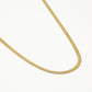 Schakelketting plat goudkleurig 55cm