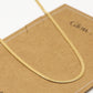 Schakelketting plat goudkleurig 55cm