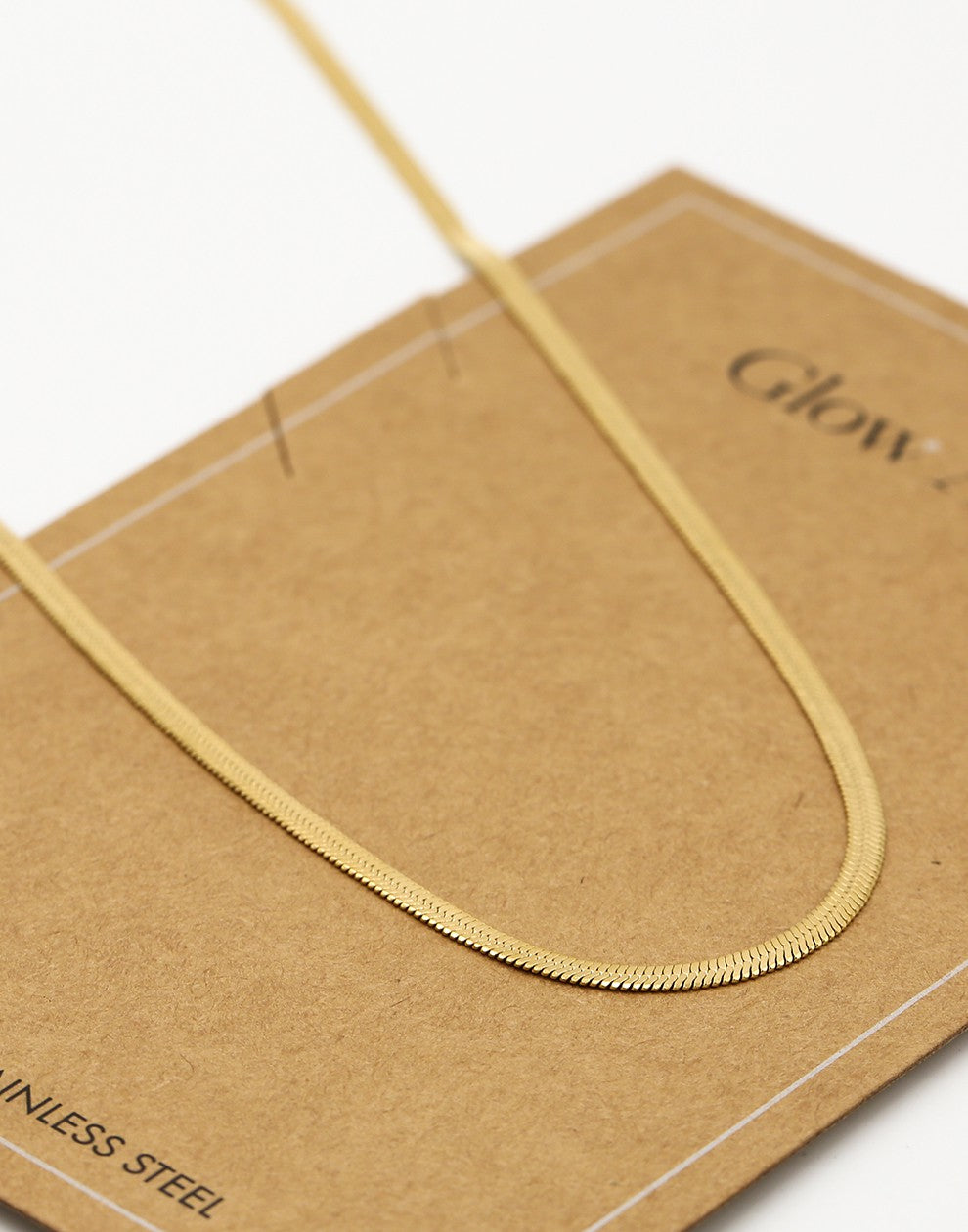 Schakelketting plat goudkleurig 55cm
