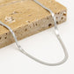 Schakelketting plat zilverkleurig 55cm