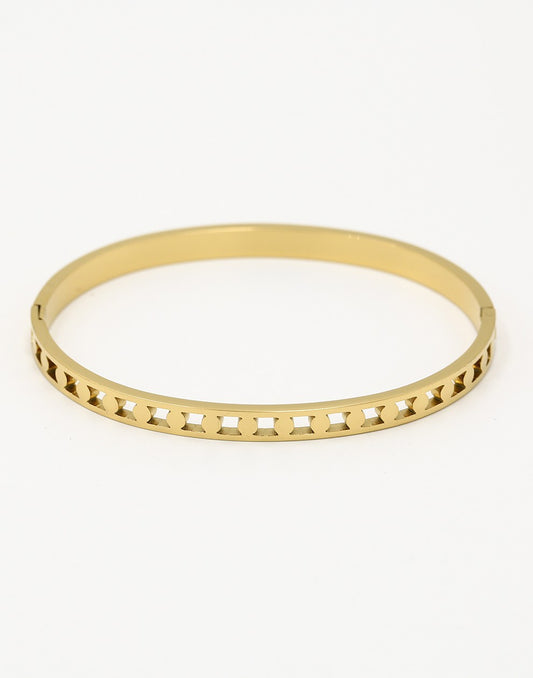 Bangle cirkels goudkleurig
