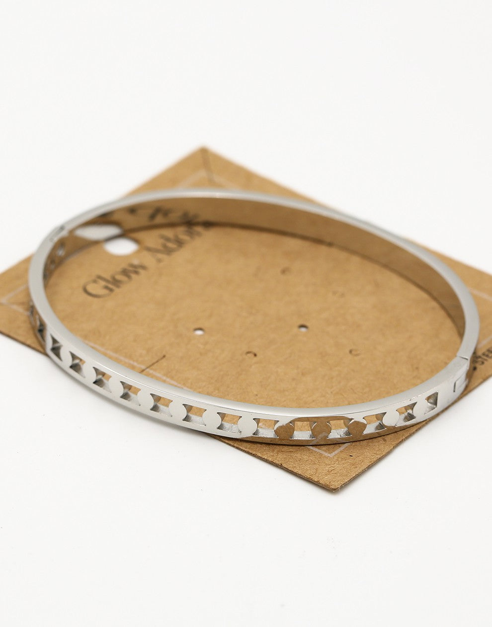 Bangle cirkels zilverkleurig