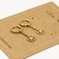 Oorringen ster hanger goudkleurig