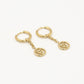 Oorringen leo hanger goudkleurig