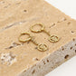 Oorringen leo hanger goudkleurig