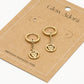 Oorringen leo hanger goudkleurig