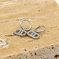Oorringen Goodlife strass zilverkleurig