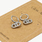 Oorringen Goodlife strass zilverkleurig