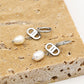 Oorringen Goodlife parel zilverkleurig