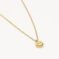 ketting smiley hanger goudkleurig
