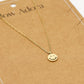 ketting smiley hanger goudkleurig