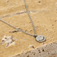 ketting smiley hanger zilverkleurig