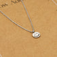 ketting smiley hanger zilverkleurig
