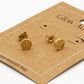 Studs smiley goudkleurig