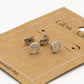 Studs smiley zilverkleurig