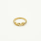 Zirkonia ring love goudkleurig