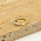 Zirkonia ring hartje goudkleurig