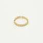 Ring rondjes goudkleurig
