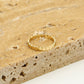 Ring rondjes goudkleurig