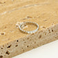 Ring rondjes zilverkleurig