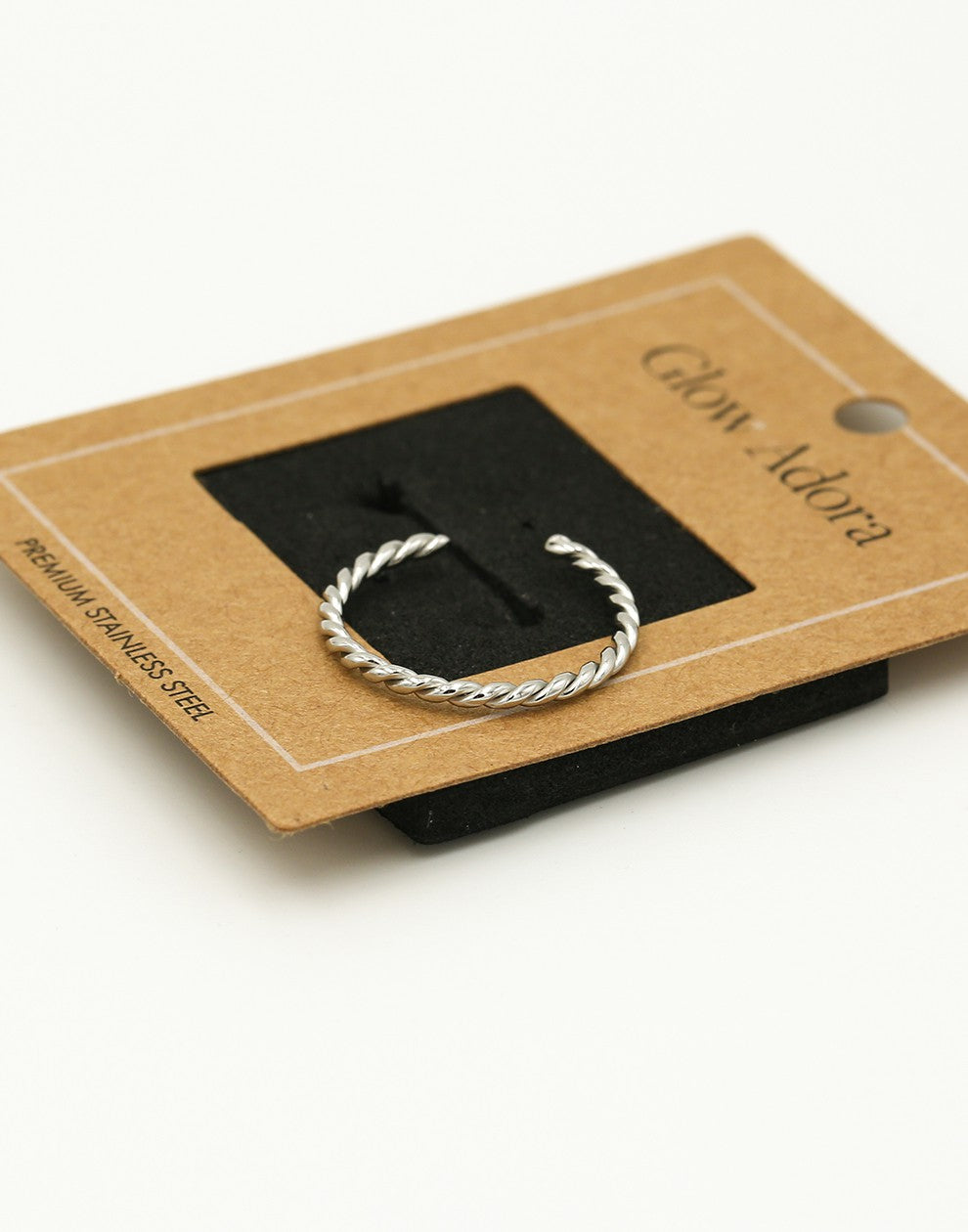 Ring gedraaid zilverkleurig