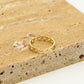 Ring hartjes goudkleurig