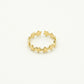 Ring stars gold-colored