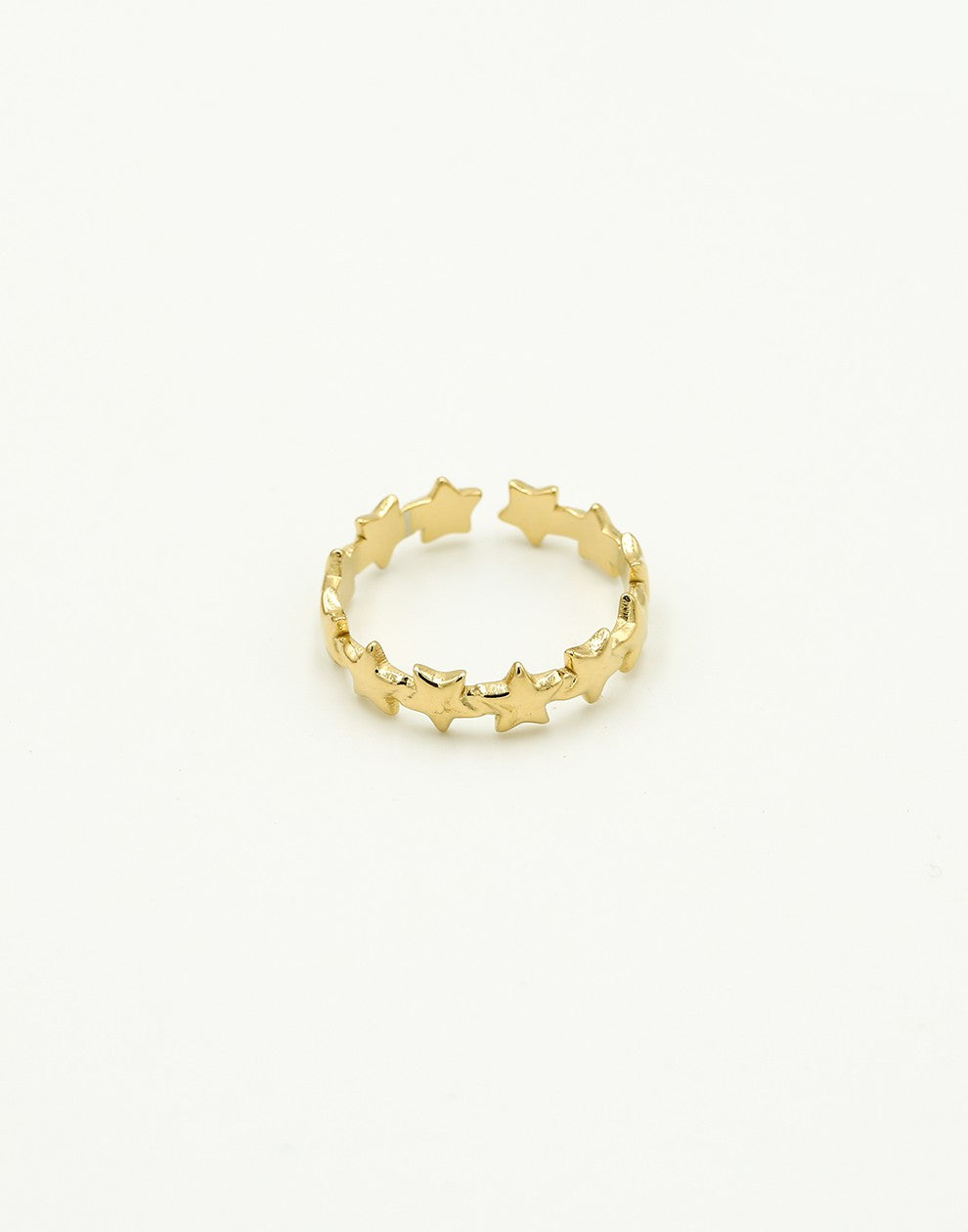 Ring sterretjes goudkleurig