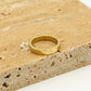 Ring hartjes motief goudkleurig