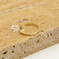 Ring ribbeltjes goudkleurig