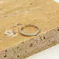 Ring ribbeltjes zilverkleurig
