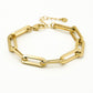 Schakelarmband chunky goudkleurig