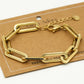Schakelarmband chunky goudkleurig