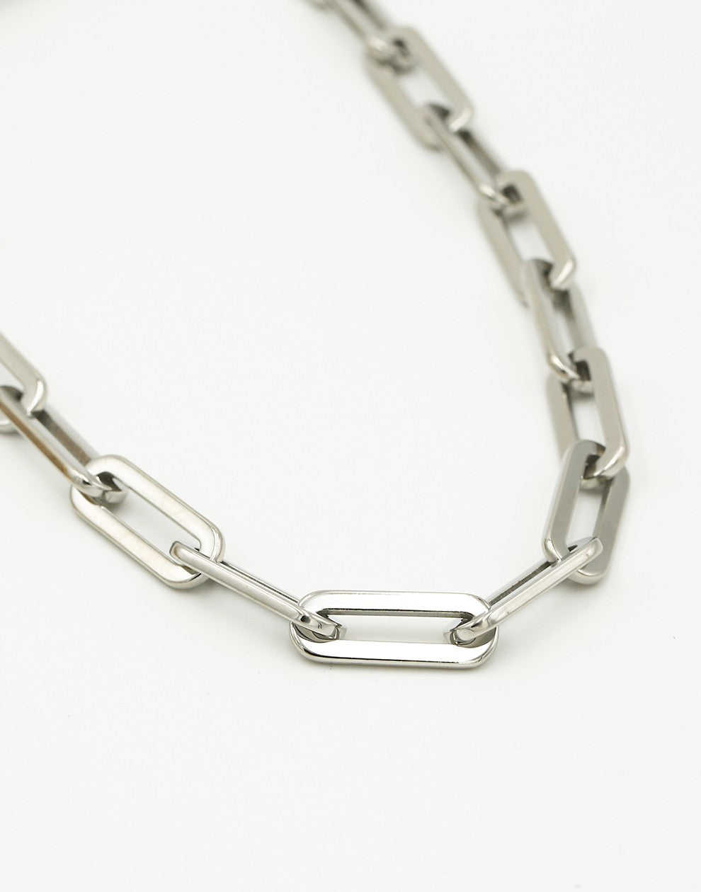 Schakelketting chunky zilverkleurig