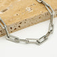 Schakelketting chunky zilverkleurig